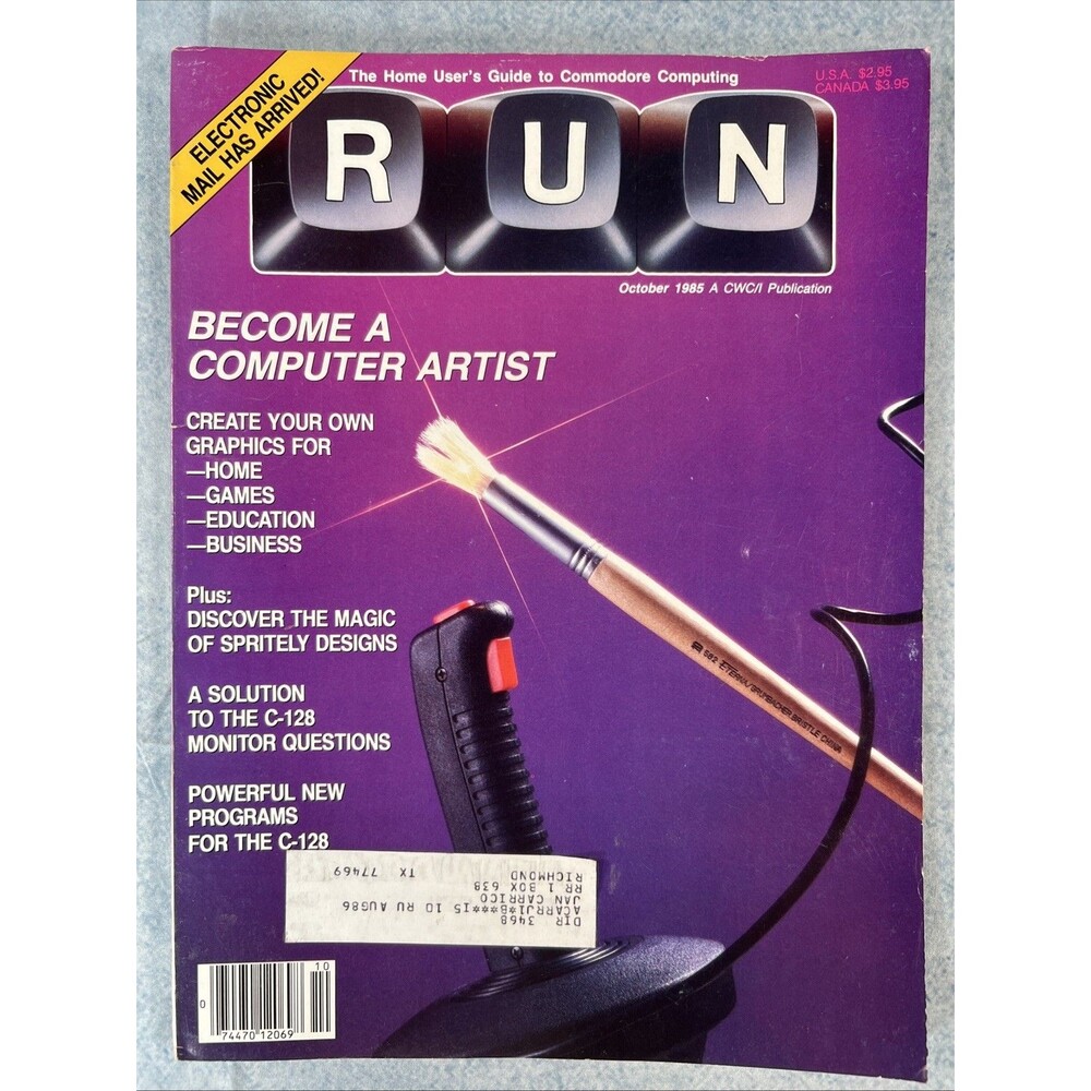 Run Magazine Commodore October 1985